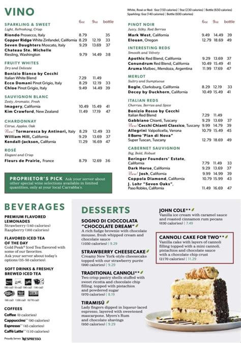 carrabas menu prices|carrabba's menu with prices 2024.